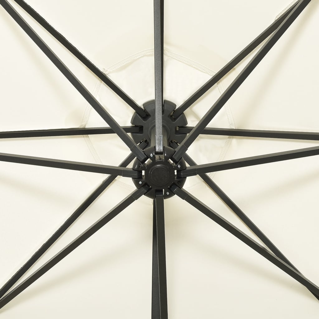 Parasol déporté avec mât 300 cm